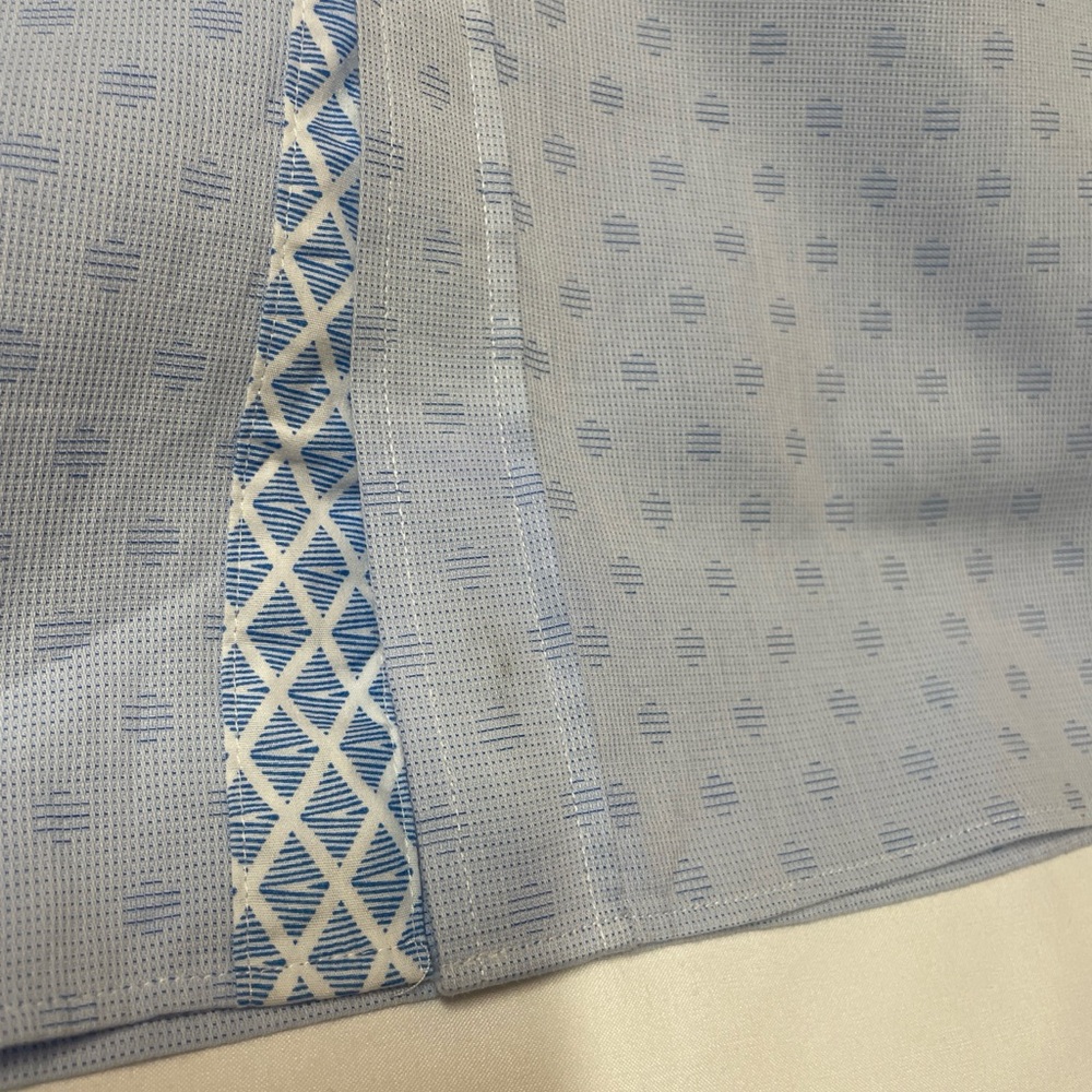 Ted Baker Endurance Light Blue Geometric Button Down Shirt size 16‎ - Picture 13 of 14